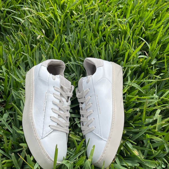 ALLSAINTS 'KLIP' LEATHER SNEAKERS women size 39 US 9 gently used - Picture 11 of 16